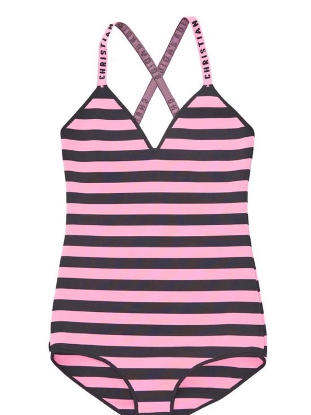 Runway authentic Christian Dior Pink & Black Striped